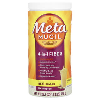 Metamucil, Fibres alimentaires 4-en-1, Non aromatisées, 798 g