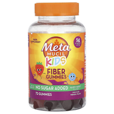Metamucil, Kids, Fiber Gummies, Assorted Berry Flavor, 72 Gummies