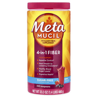 Metamucil, 4-v-1 vláknina, bobuľové ovocie, 660 g