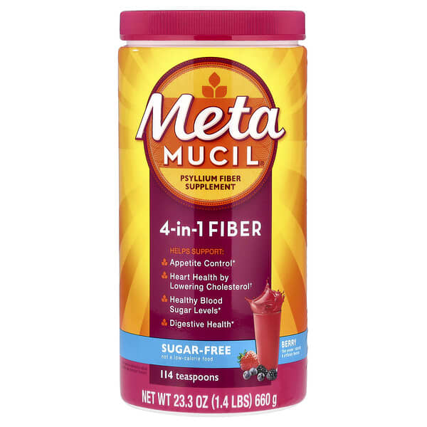 Metamucil, 4 合 1 纖維，漿果味，23.3 盎司（660 克）