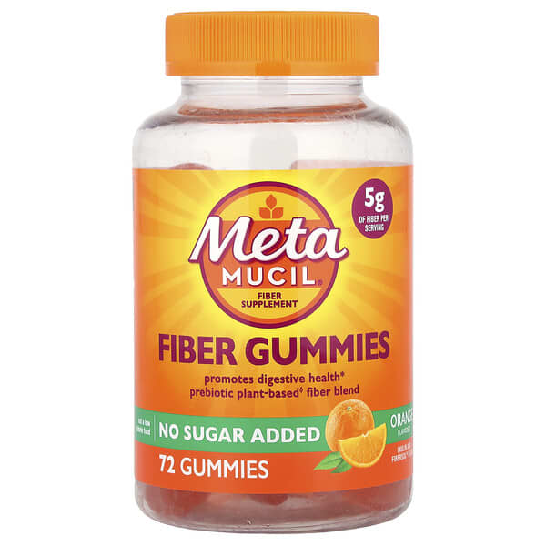 Metamucil, Fiber Gummies, Orange, 72 Gummies