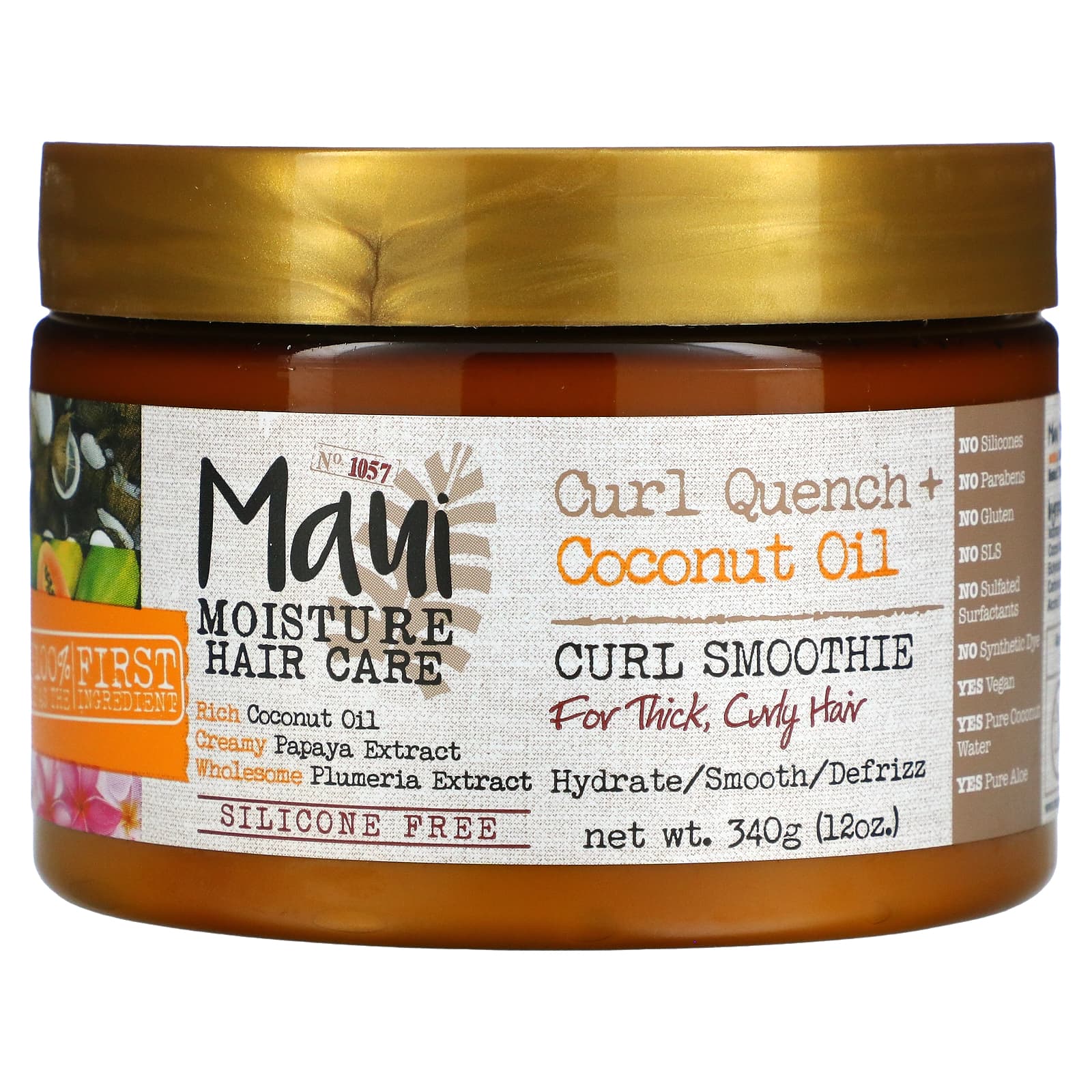 Maui Moisture, Maui Moisture, Curl Quench + Coconut Oil, Curl Smoothie ...