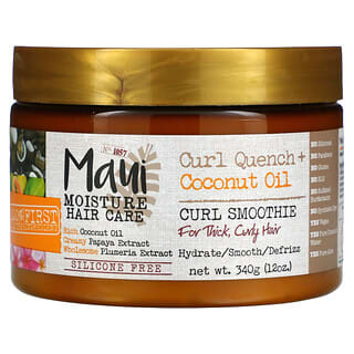 Maui Moisture, 卷髮保溼 + 椰子油，卷髮慕斯，12 盎司（340 克）