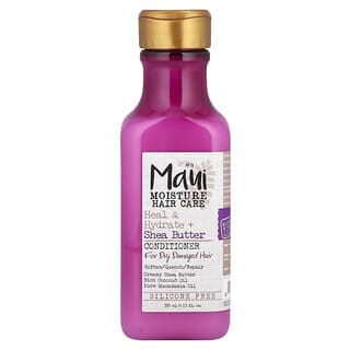 Maui Moisture, Cura e Hidratação + Manteiga de Karité, Condicionador, Para Cabelos Secos e Danificados, 385 ml (13 fl oz)