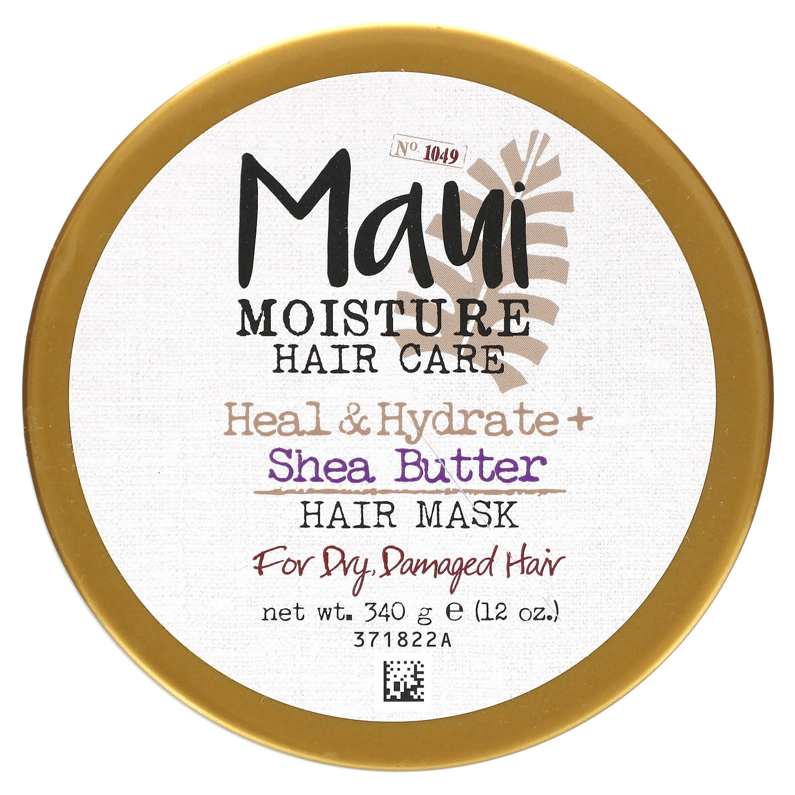 Maui Moisture Heal And Hydrate Shea Butter Hair Mask 12 Oz 340 G 0637