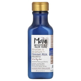 Maui Moisture‏, טיפוח שיער, הזנה ולחות + שמפו חלב קוקוס, לשיער יבש, 385 מ"ל (13 אונקיות נוזל)