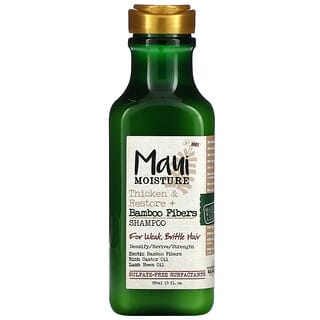 Maui Moisture, Thicken & Restore + Bamboo Fiber, Shampoo, For Weak, Brittle Hair, 13 fl oz (385 ml)