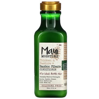 Maui Moisture, Thicken & Restore + Bamboo Fiber, Conditioner, For Weak, Brittle Hair, 13 fl oz (385 ml)