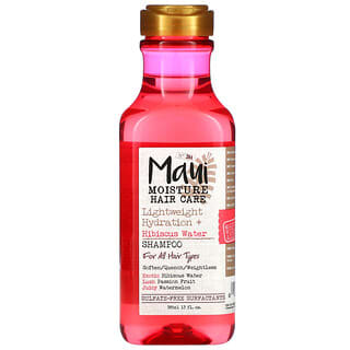 Maui Moisture, Soin capillaire, Hydratation légère + Shampooing à l'eau d'hibiscus, Pour tous les types de cheveux, 385 ml