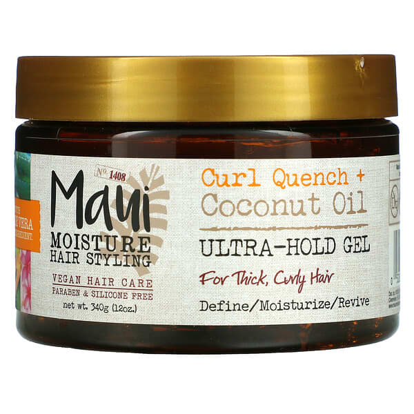 Maui Moisture, Curl Quench + Coconut Oil, UltraHold Gel, 12 oz (340 g