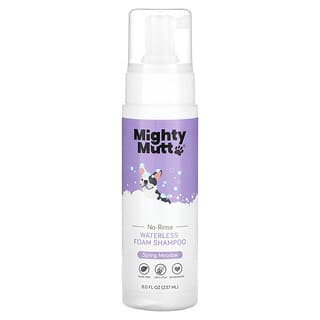 Mighty Mutt, Shampooing moussant sans eau, Pour chiens, Spring Meadow, 237 ml