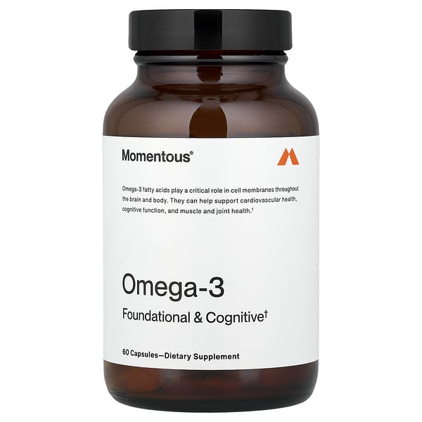 Momentous, Omega-3, 60 Capsules — product photo 1
