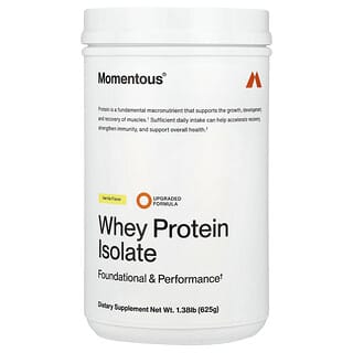 Momentous‏, Whey Protein Isolate, Vanilla, 1.38 lb (625 g)