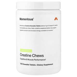 Momentous, Creatine Chews, Lemon Lime, 150 Chewable Tablets