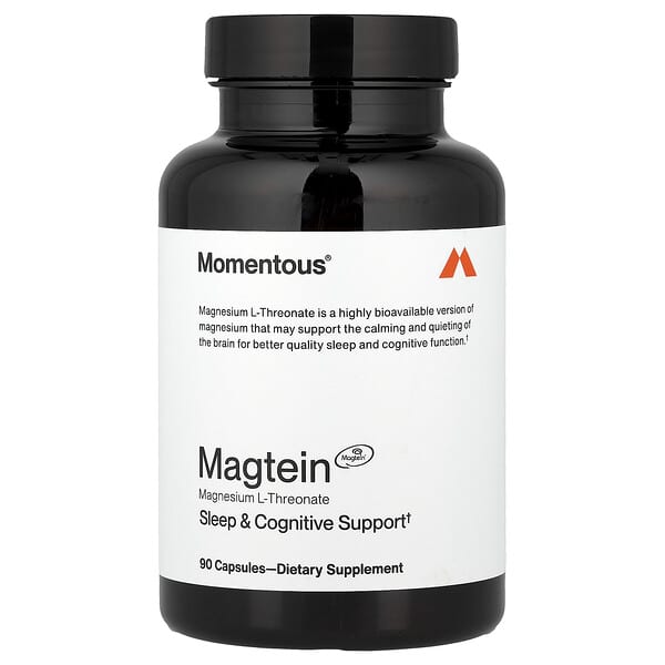 Momentous, Magtein®, 90 Capsules (48 mg per Capsule) — product photo 1
