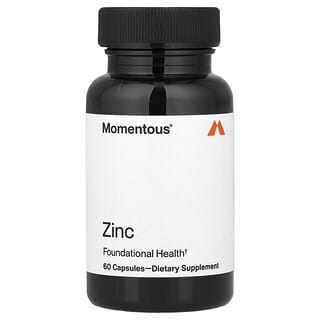 Momentous, Zinc, 60 Capsules (15 mg per Capsule)