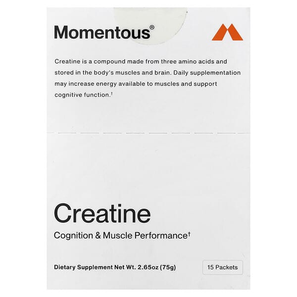 Momentous, 크레아틴, 15팩, 각 5g(0.18oz)
