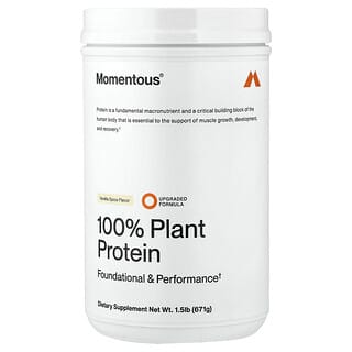 Momentous, 100% Plant Protein, Vanilla Spice, 1.5 lb (671 g)