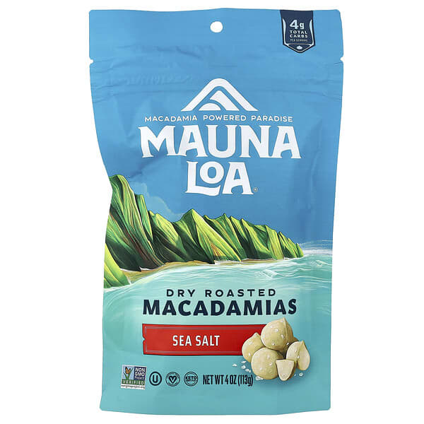 Mauna Loa, 乾烤澳洲堅果，夏威夷海鹽風味，4 盎司（113 克）