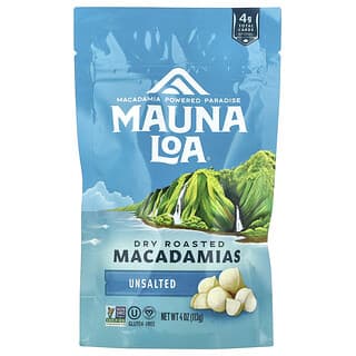 Mauna Loa, Dry Roasted Macadamias, Unsalted, 4 oz (113 g)