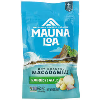Mauna Loa, Macadâmia Torrada a Seco, Cebola Maui e Alho, 113 g (4 oz)
