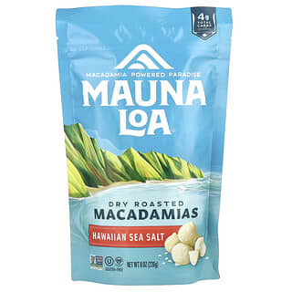 Mauna Loa, Noix de macadamia grillées à sec, sel de mer hawaïen, 226 g