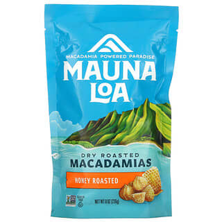 Mauna Loa, Dry Roasted Macadamias, обжаренный с медом, 226 г (8 унций)