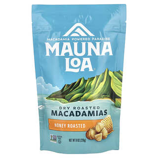 Mauna Loa, Macadamias tostadas en seco, tostadas con miel, 226 g (8 oz)