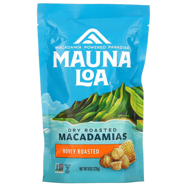 Mauna Loa‏, مكاديميا محمصة جافة ، محمصة بالعسل ، 8 أونصة (226 جم)