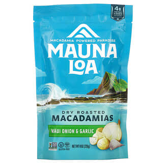 Mauna Loa, Macadâmia Torrada a Seco, Cebola Maui e Alho, 226 g (8 oz)