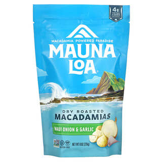 Mauna Loa, Сухие обжаренные макадамия, лук и чеснок Мауи, 226 г (8 унций)