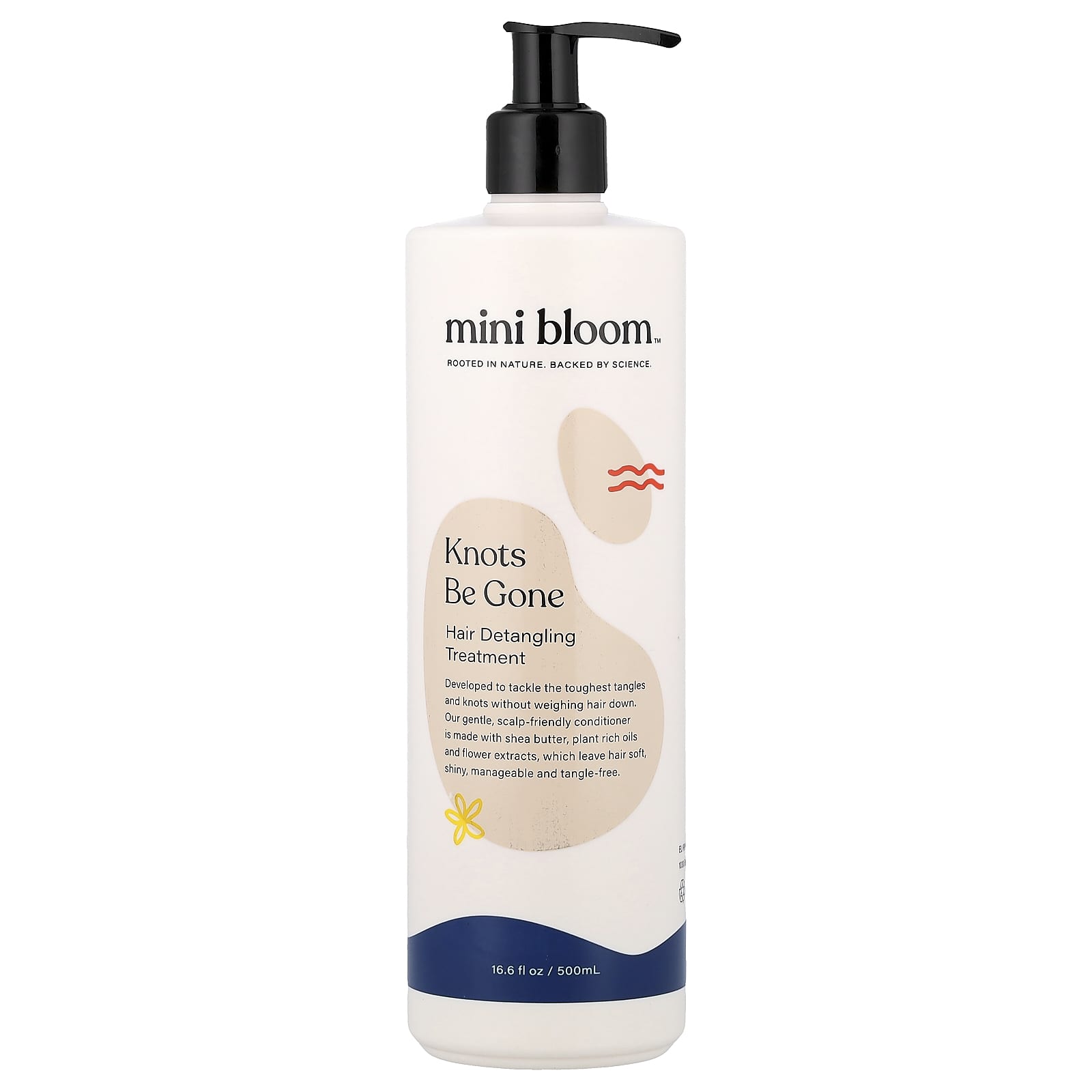 Mini Bloom, Knots Be Gone, средство для распутывания волос, 500 мл (16,6 жидк. унции)