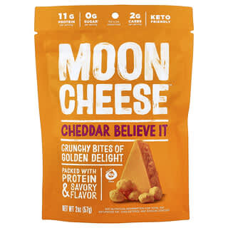 Moon Cheese, Crunchy Cheese Bites, Cheddar Believe It, 2 oz (57 g)