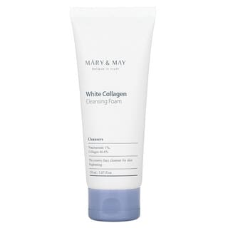 Mary & May, White Collagen, очищающая пенка, 150 мл (5,07 жидк. Унции)