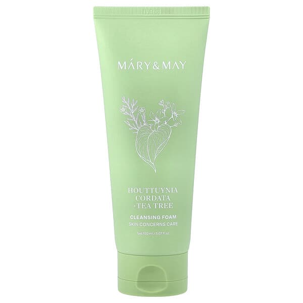 Mary & May, 서양고추나물 + 티트리 클렌징 폼, 150ml(5.07fl oz)