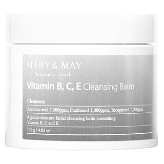 Mary & May, 维生素 B、C、E，洁肤膏，4.05 盎司（120 克）