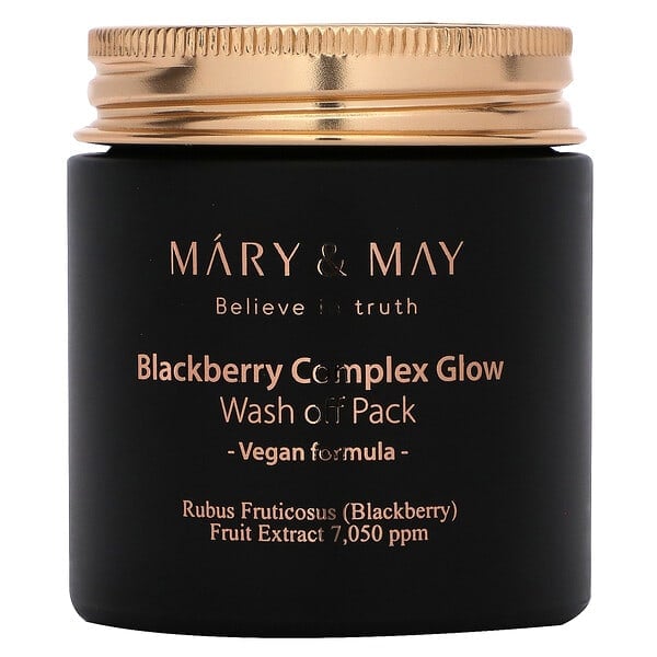 Mary &amp; May, Blackberry Complex Glow，水洗型包，4.4 盎司（125 克）