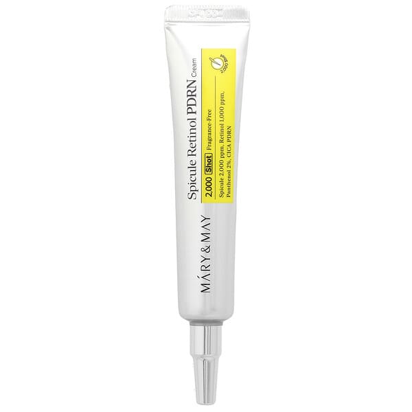 Mary & May, 스피쿨레 레티놀 PDRN 크림, 향료 무함유, 15g(0.52oz)