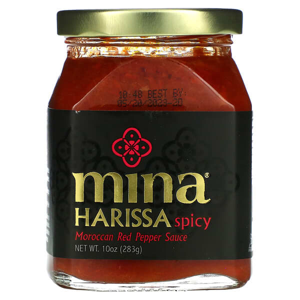 Mina, Harissa picante, Salsa de pimiento rojo marroquí, 283 g (10 oz)