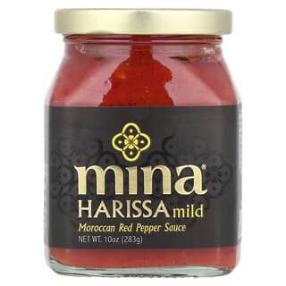 Mina, Harissa, Molho de Pimenta Vermelha Marroquina, Suave, 283 g (10 oz)