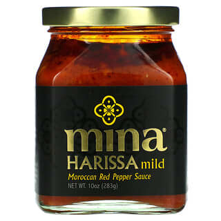 Mina, Harissa Suave, Molho de Pimenta Vermelha Marroquina, 283 g (10 oz)