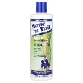 Mane 'n Tail, Herbal Gro Shampoo, оливковое масло и кератин, 355 мл (12 жидк. Унций)