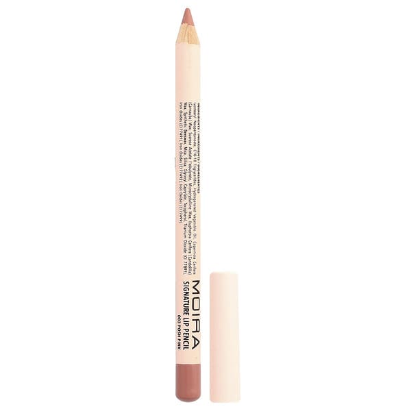 Moira Beauty, 시그니처 립 펜슬, 003 포시 핑크, 1.1g(0.04oz)