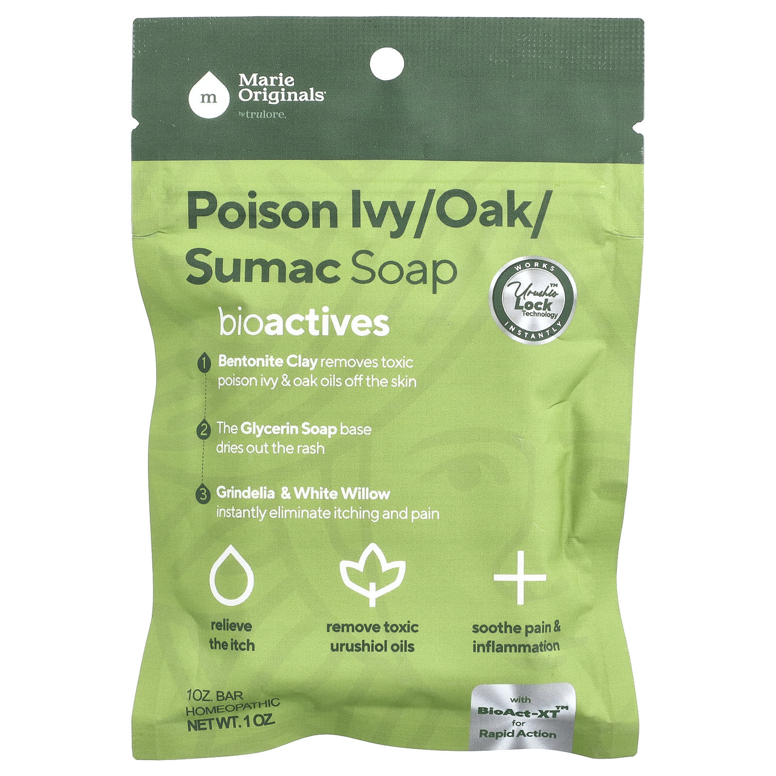 ツタウルシ／オーク／ウルシ固形石鹸、1オンス