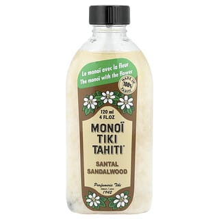Monoi Tiare Tahiti, ココナッツオイル、ビャクダン、120ml（4液量オンス）