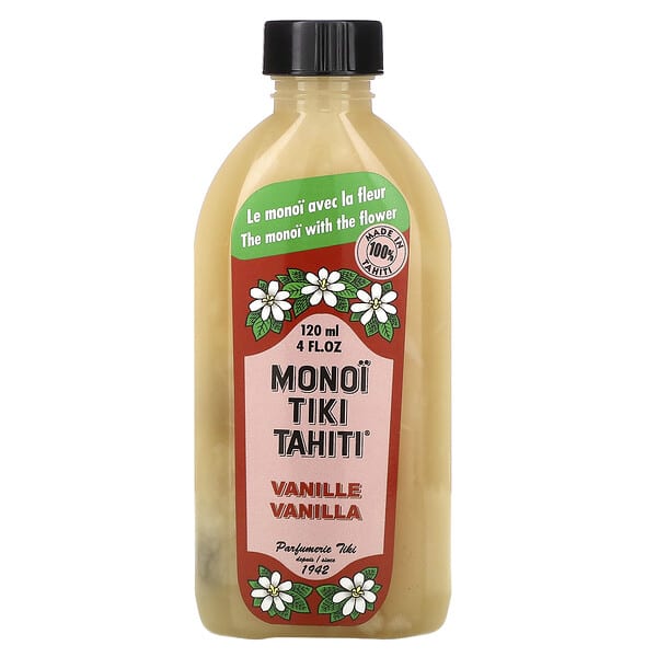 Monoi Tiare Tahiti‏, Coconut Oil, Vanilla, 4 fl oz (120 ml)
