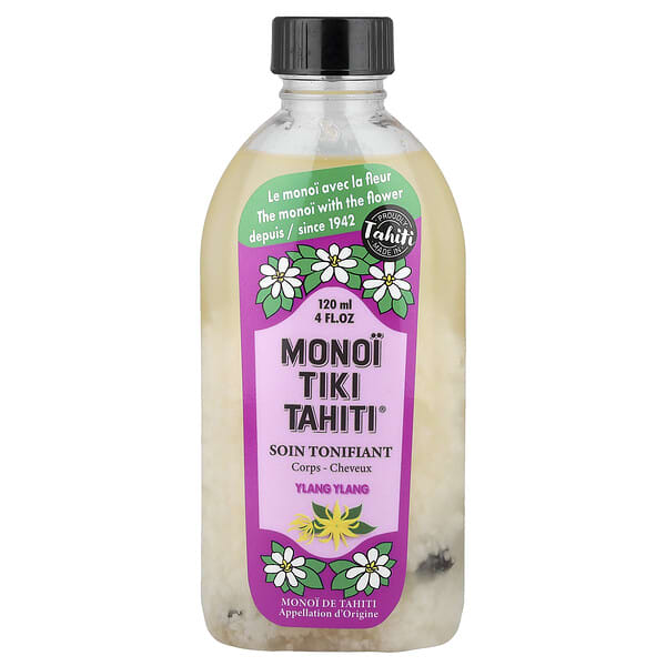 Monoi Tiare Tahiti, Monoi Tiki Tahiti®, 일랑일랑, 120ml(4fl oz)