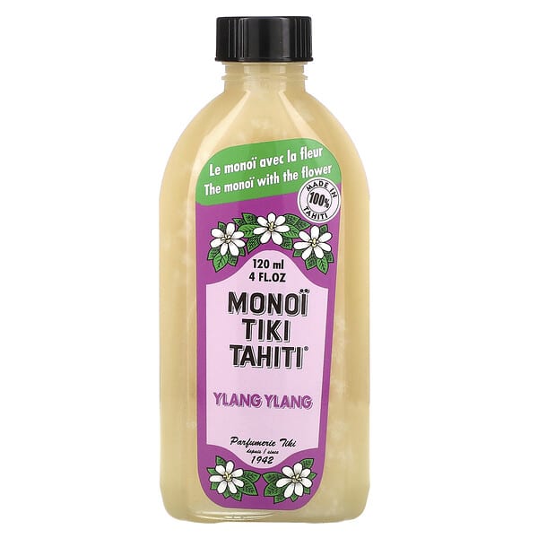Monoi Tiare Tahiti‏, Coconut Oil, Ylang Ylang , 4 fl oz (120 ml)
