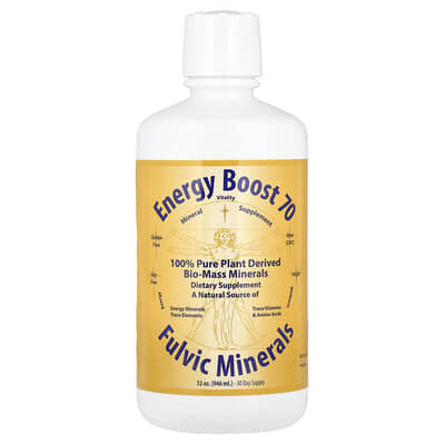 Morningstar Minerals, Energy Boost 70, Fulvic Acid, 32 oz (946 ml)