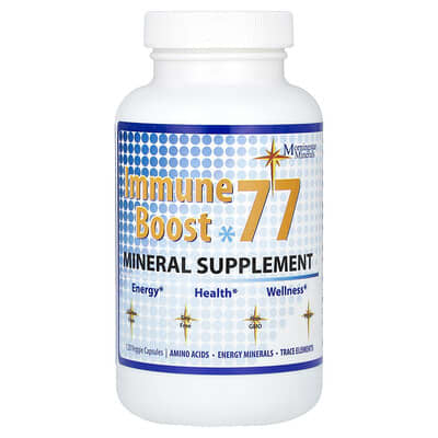 Morningstar Minerals, Immune Booster 77, Mineral Supplement, 120 Vegetarian Capsules